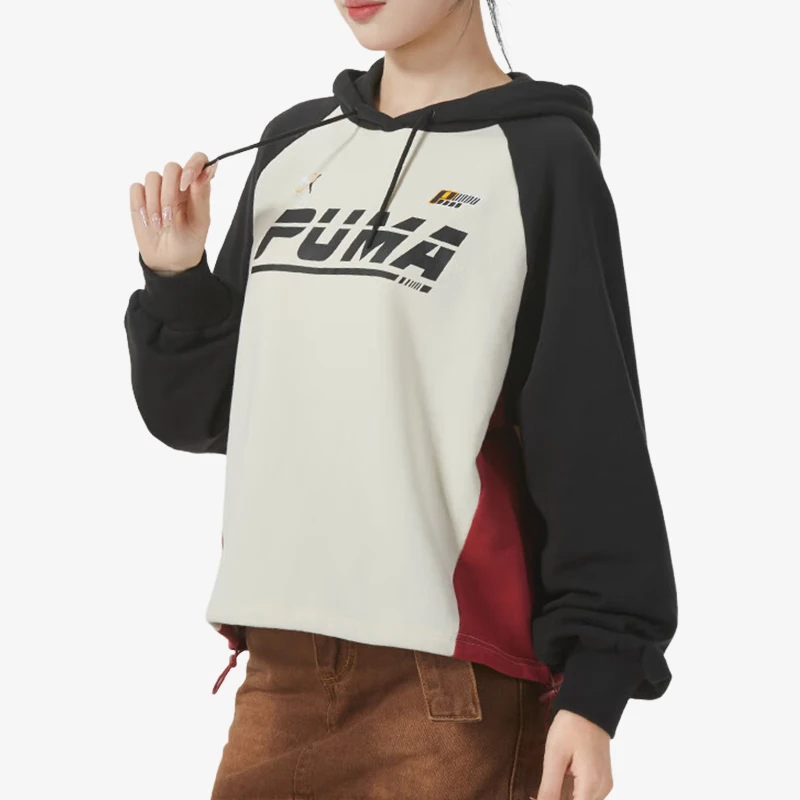 

PUMA Genuine 2024 Women's Retro Knitted Sport Casual Hooded Sweatshirt 625819-87