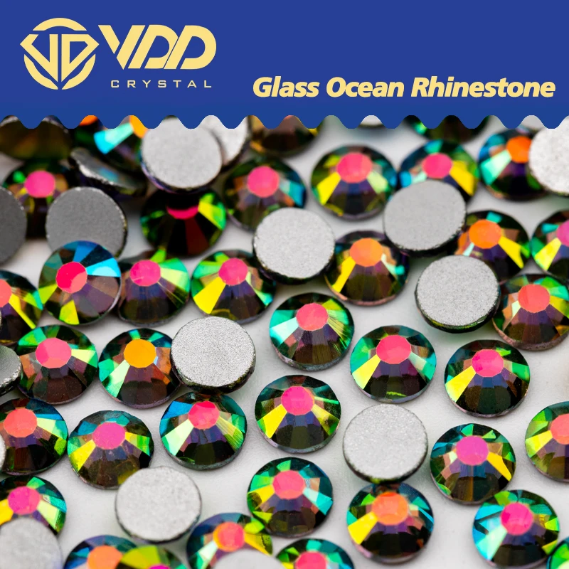 VDD New Color 174 Metal Fancy Green SS4-SS30 Glass Rhinestones Crystal Flatback Strass Stones Nail Art DIY Crafts Decoration