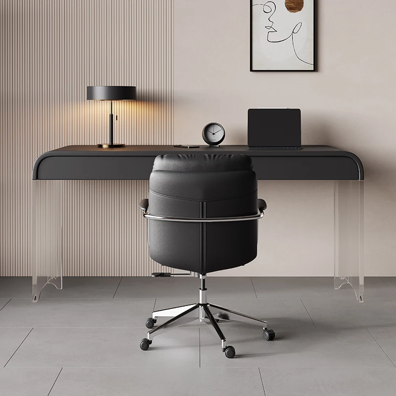 Acrylic Suspended Desk Small Unit Home Bedroom Study Writing Desk Dresser Integrated Light Luxury Desk