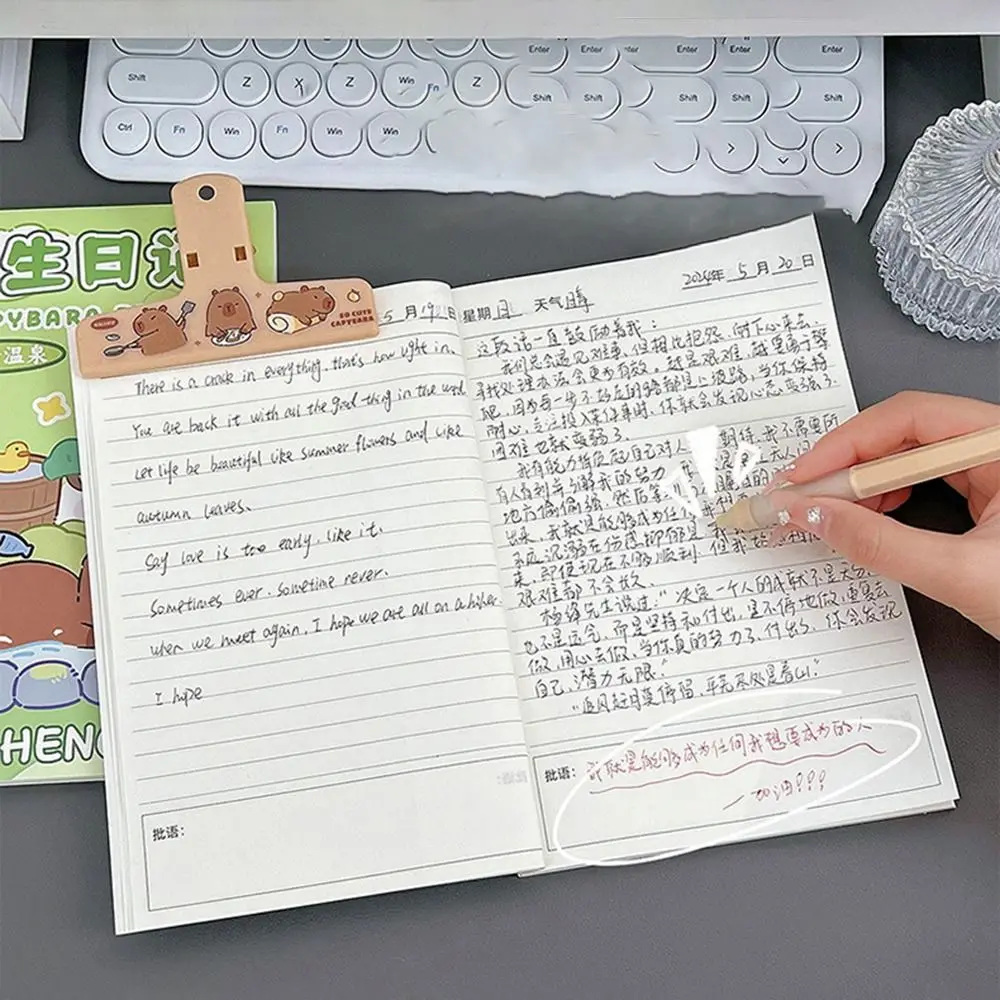 Kawaii Capybara Diary Notebook, Portable Internal Blank Page, Memo Notes, Thickening Multifunction, Liberty, 50 Sheets, 100