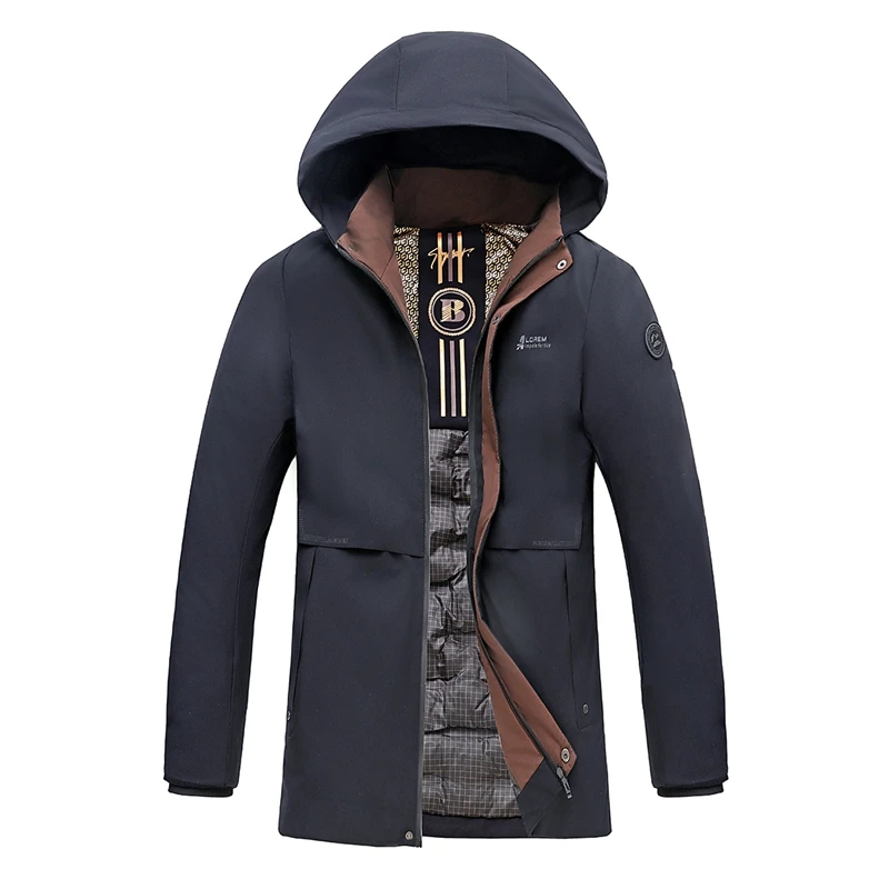 

Mens Hooded Jackets Casual Outwear Long Parkas Men Down Jackets Male Outwear Winter Coats Mens Jackets New Slim Fit Jackets