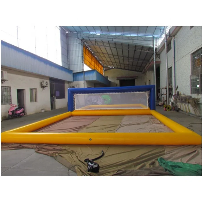 Summer Beach Fun Inflatable Water Volleyball Court / Inflatable Beach Volleyball Field for Sale2025