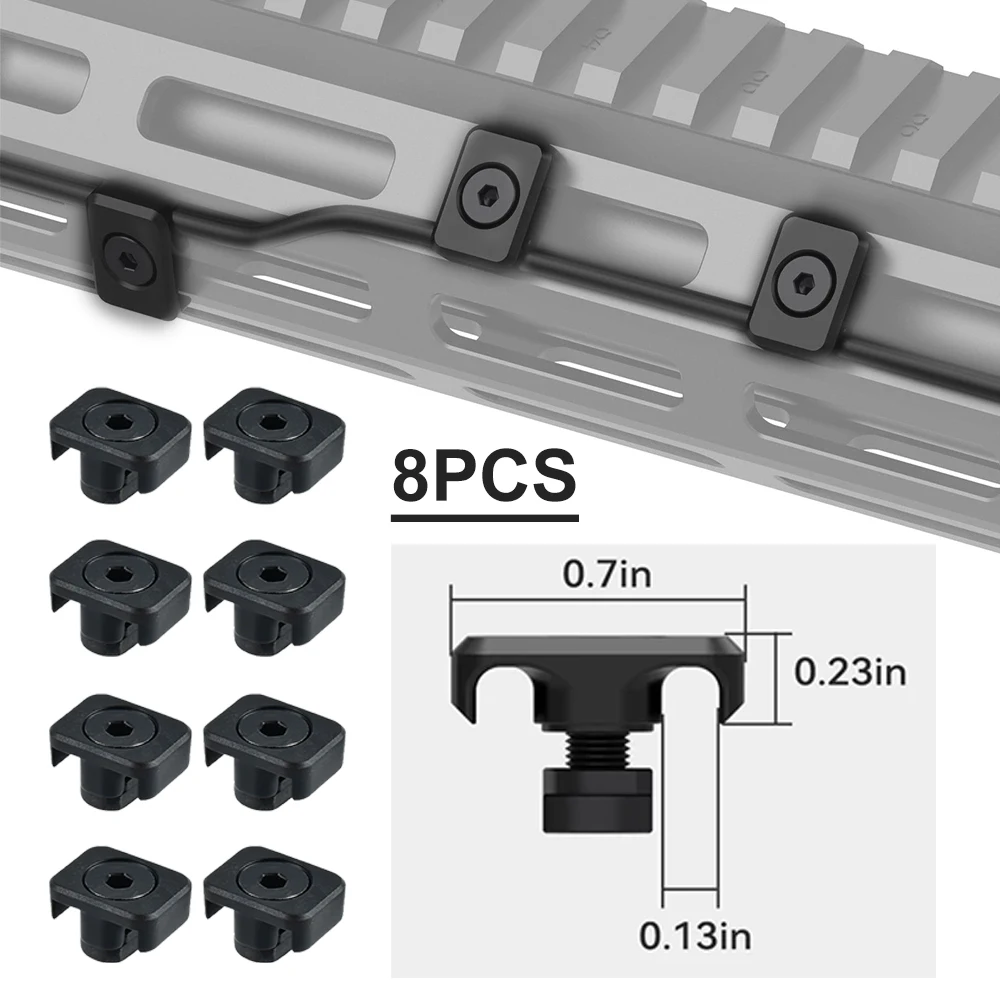 8/16/24 Stück Druckschalter-Kabelführungen Kompatibel mit M-LOK-System Taschenlampen-Laser-Kabelmanagement-Clips mit M-LOK-System – Detail 1
