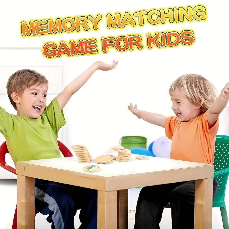 Jeu de correspondance de mémoire en bois de dinosaure, jouet éducatif d'observation de reconnaissance des couleurs, aide pédagogique, adapté à la naissance des enfants