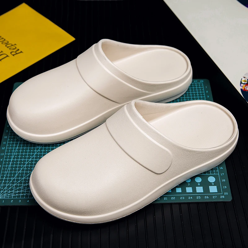 YUYIN Oil-proof Workers Slippers Shoes for Men Women EVA Chef Shoes Non-slip Waterproof Mules Shoes Outdoor Fishing Shoes