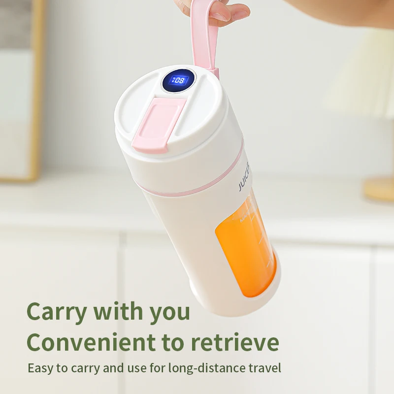 شاشة ديجيتال كوب لصنع العصائر المحمولة USB شحن كوب عصير المنزل متعدد الوظائف التلقائي خلاط فواكه زجاجة للمطبخ المنزل