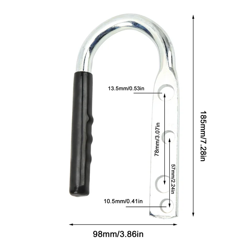 ABDJ-remorque coupleur poignée 2X3 pouces poignée de levage poignée solide connecteur pour camping-cars véhicules de Construction remorquage RV camion