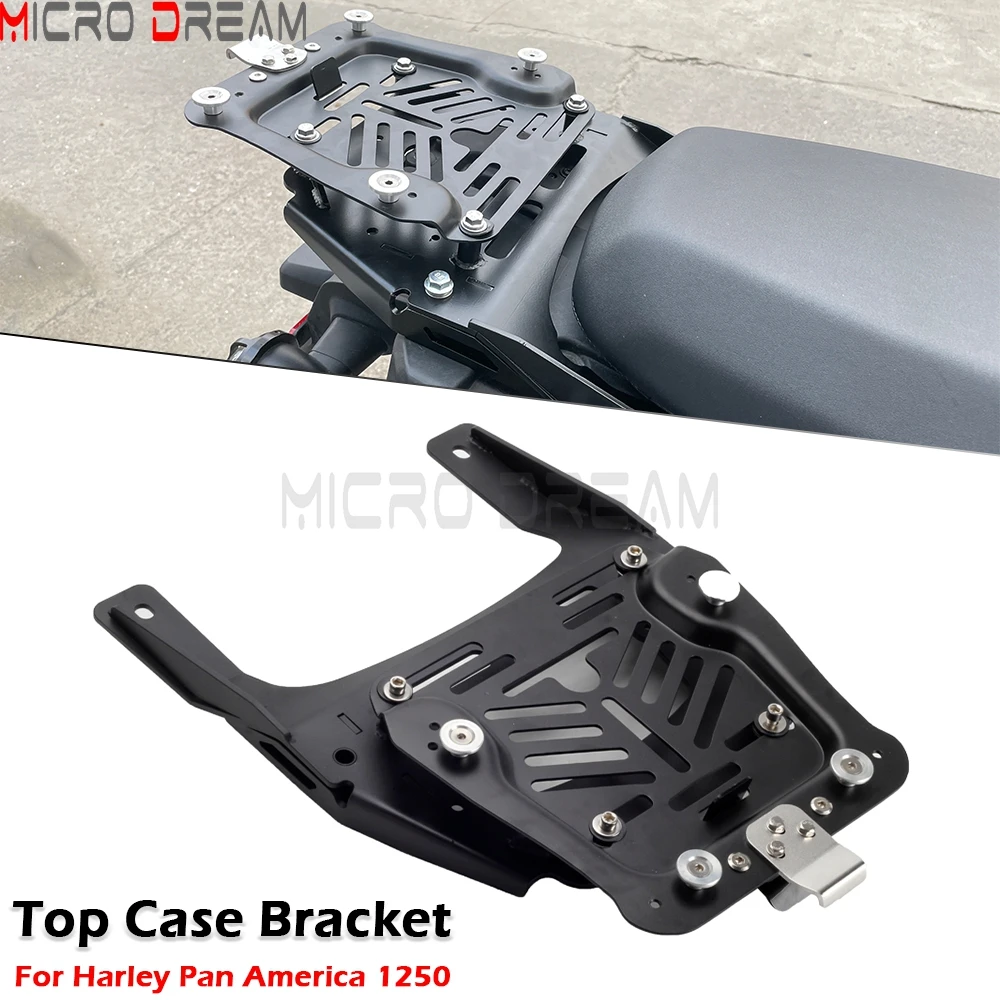 

Motorcycle Top Case Mounting System Luggage Trunk Carrier Bracket Mounting Rack Kit For Harley Pan America 1250 1250S 2020-2024
