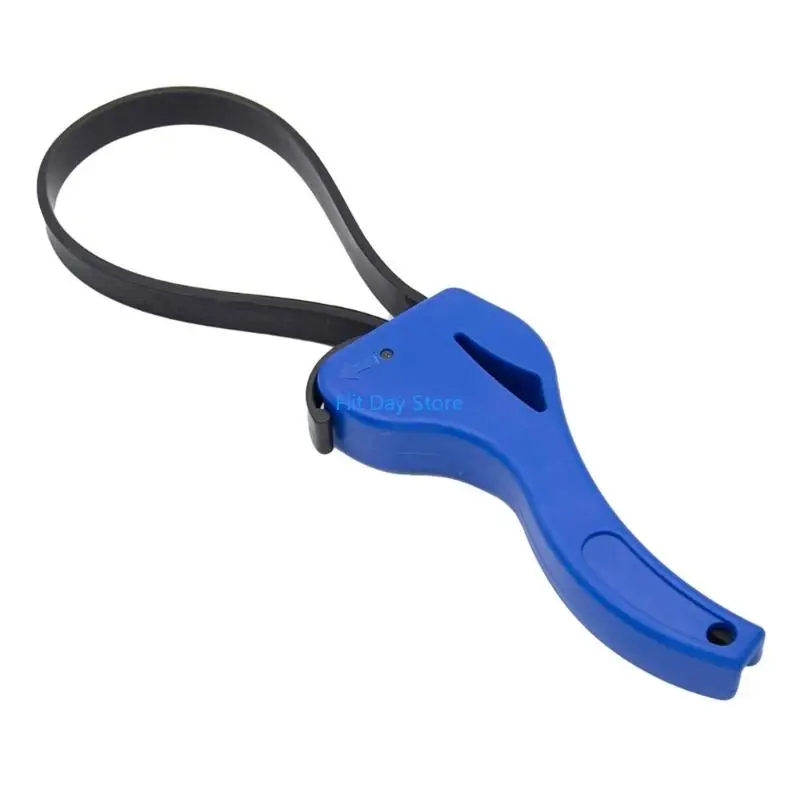 F92C 6/8inch Rubber Strap Wrench Adjustable Rubber Strap Wrench Jar Opener Grip