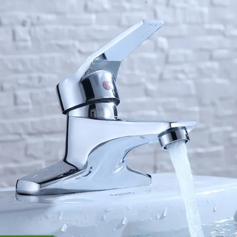 

Bathroom Bath Faucet Double Hole Double Unit Washbasin Faucet Hot and Cold Bath Faucet Bathroom Accessories