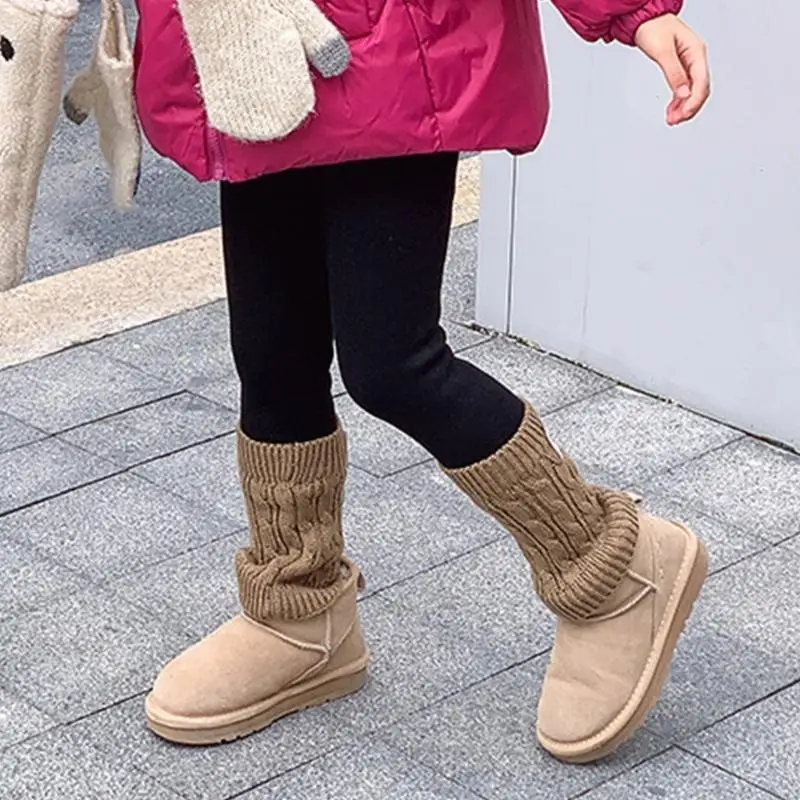 K8GF 2024 لباس ضيق عصري لخريف وشتاء البنات، سروال سفلي مطابق للألوان #2