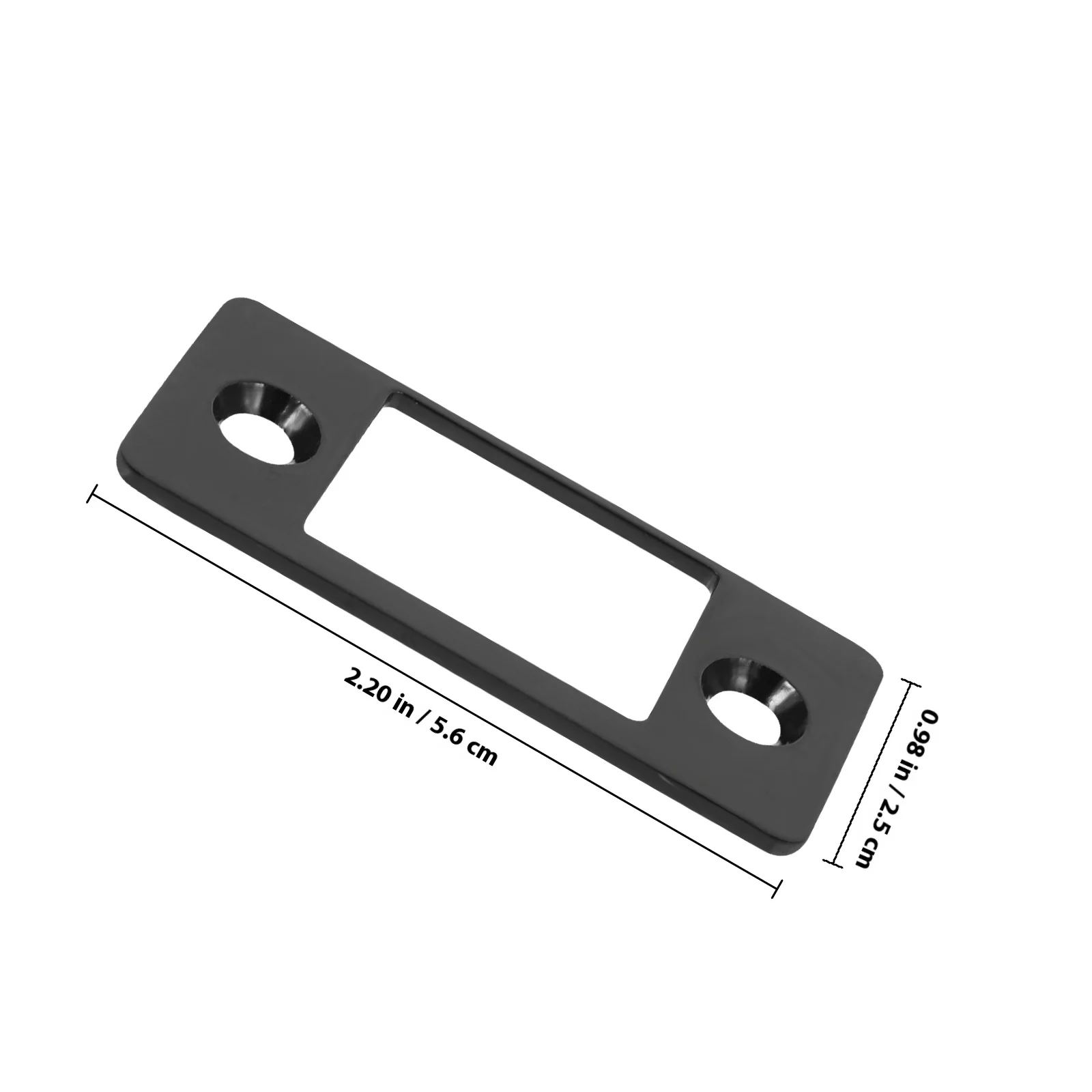 1 Juego de pestillo de puerta de acero inoxidable, placa de refuerzo de puerta delantera, placa de seguridad para puertas interiores exteriores de Metal