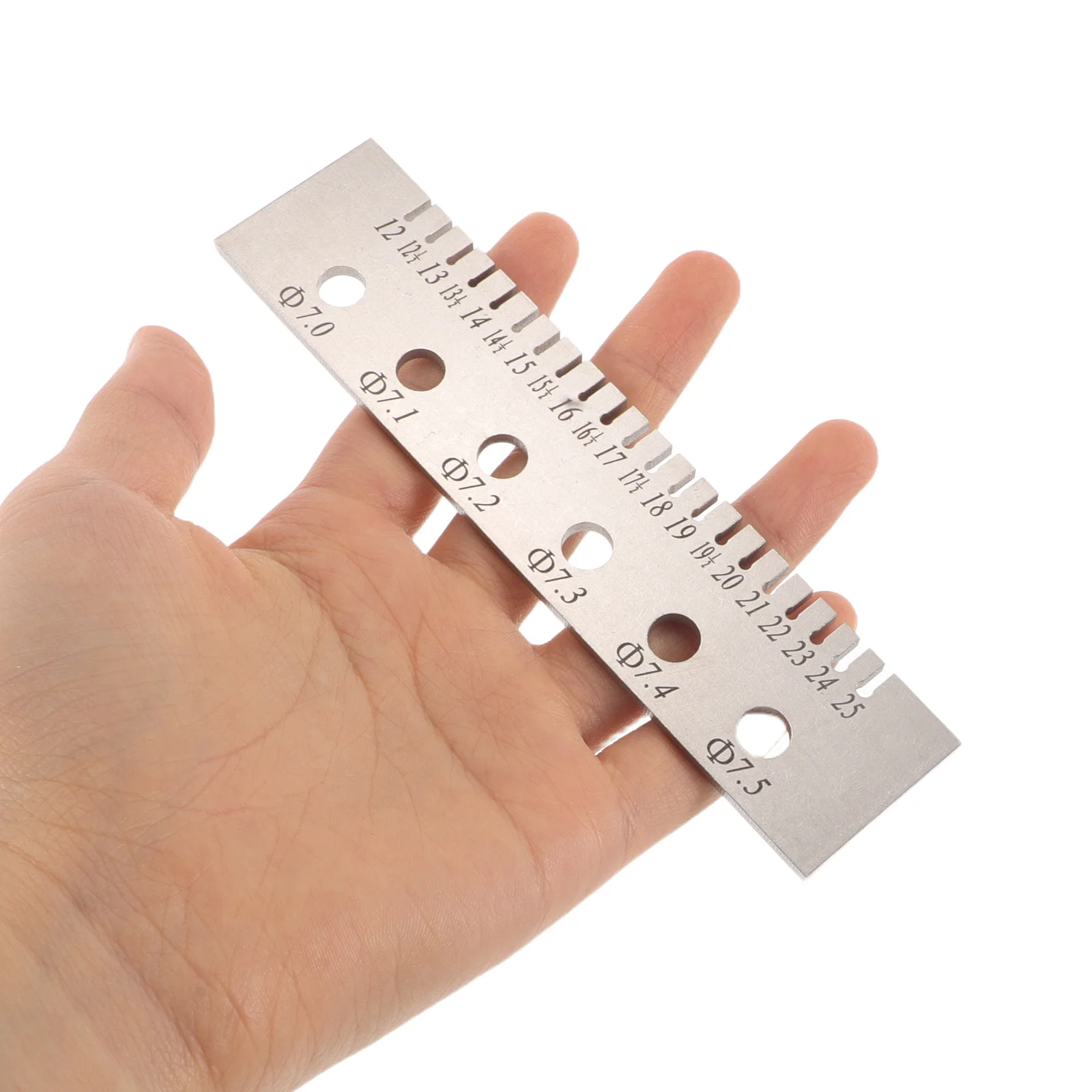 

Professional Piano Gauge Metal Mini Ruler for String Spacing Diameter Measurement Efficient Replacement Player Piano Gauge