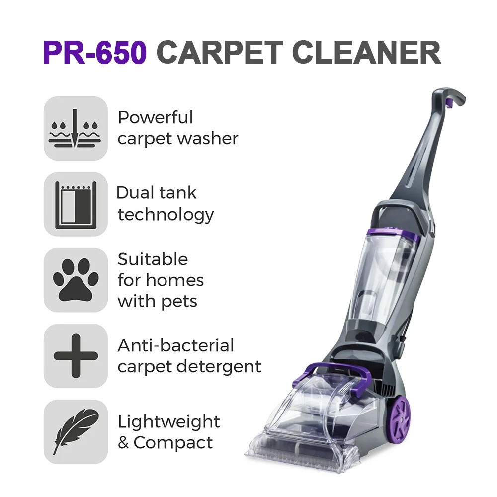 Upright Wet And Dry Carpet Washer Handheld Portable Multipurpose Carpet Cleaner Machine For Home Office Upholstery Spot Wash