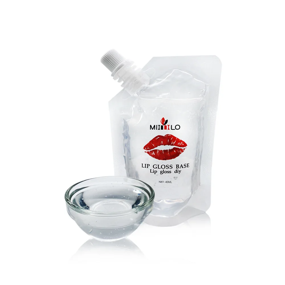 Base de brillo de labios transparente mate, Material de esmalte de labios en Gel, Base de brillo de labios versátil hidratante inodoro para brillo de labios DIY, lápiz labial vegano