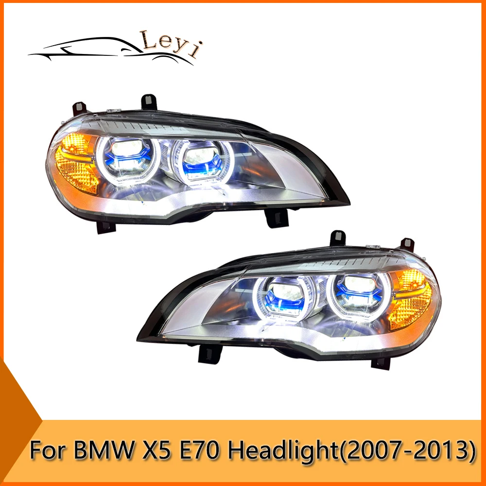 

Head Lights For BMX X5 E70 Headlights Upgrade LED Laser Style DRL Far And Near Turning Singal Daytime Running Light Accessories