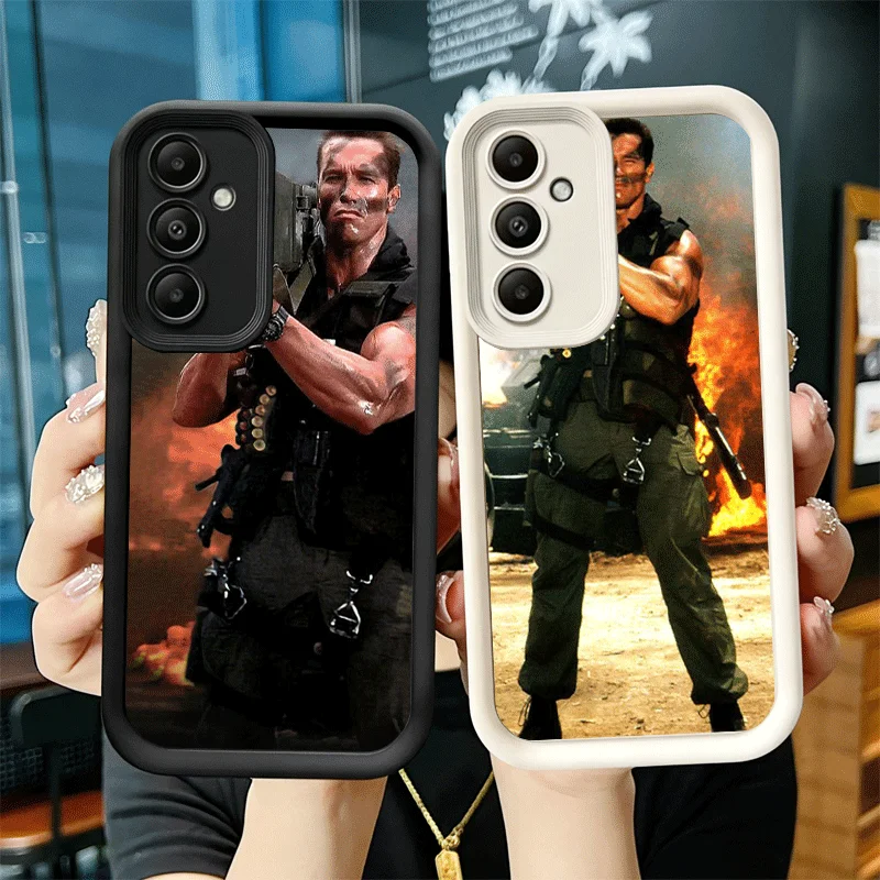 Funda para teléfono Samsung Galaxy A17 A16 A15 A14 A13 Terminator Arnold Schwarzenegger A56 A36 A26 A55 A35 A25 A54 A34 A24 A53 A33 A