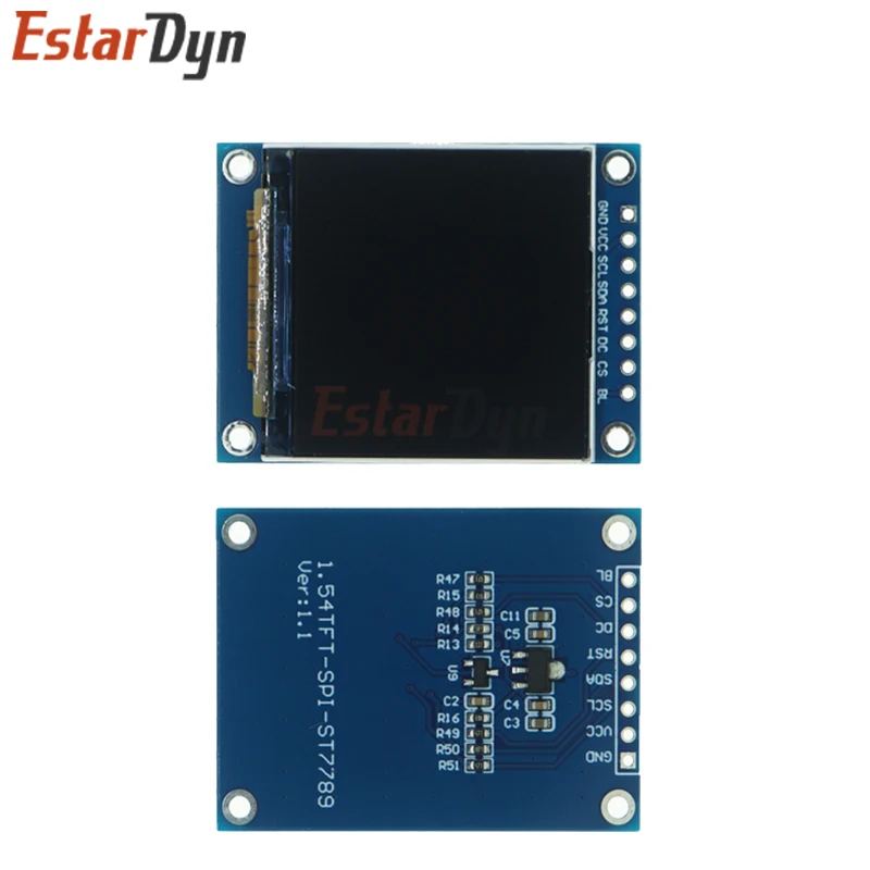 Imagem -06 - Módulo de Exibição Tft Colorido para Arduino hd Ips Lcd Tela Led 240x240 Spi Interface St7789 154