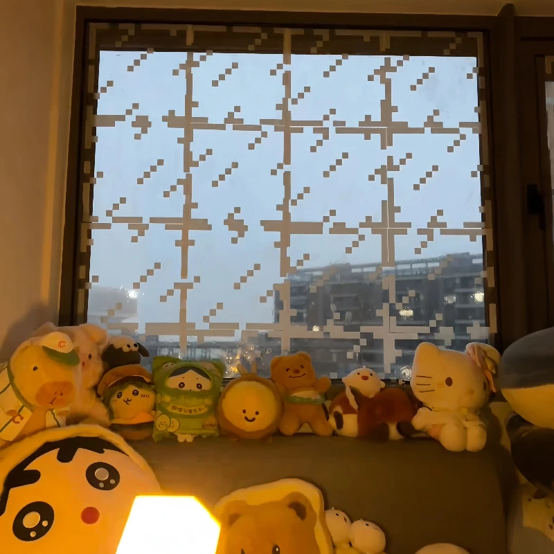 

MC sense glass static my world window wind sticker window grilles self-adhesive no glue glass sticker decoration