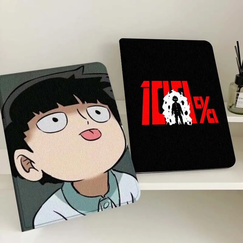 

Mob Psycho 100 Art Cool Gift For Apple iPad Pro Air 13 2 7th 6th 2025 M2 M3 M4 M512.9 13 inch Foldable Tablet Case