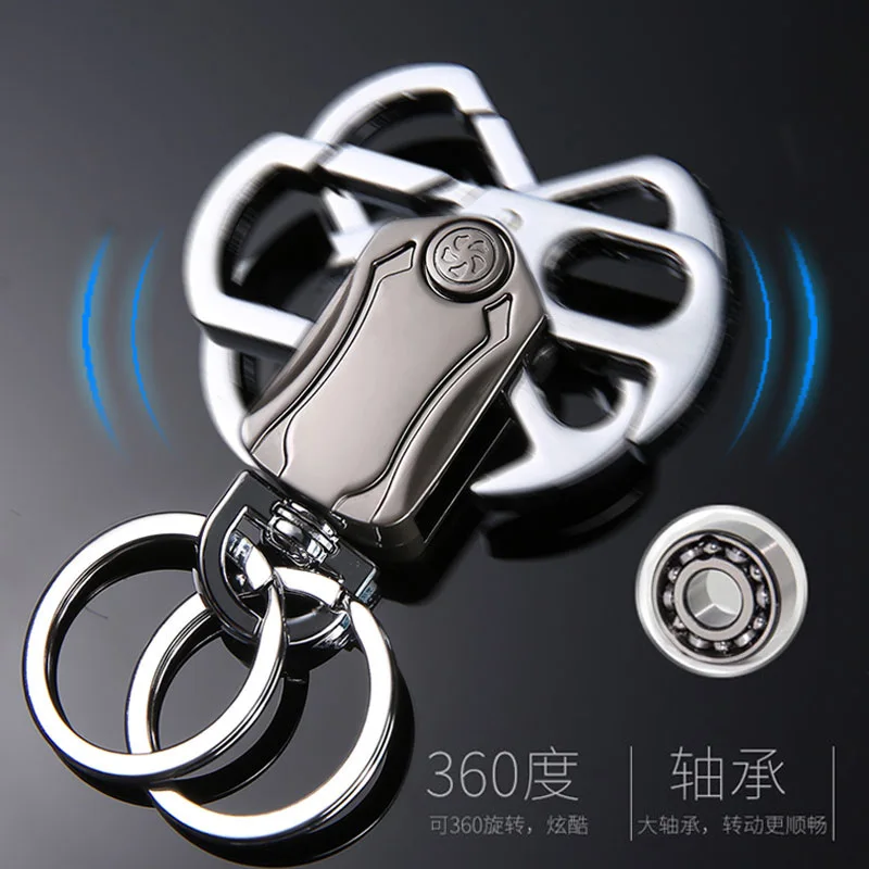 Multifunctional Key Chain Knife Anti-Anxiety Rotatable Keyring Box Cutter Phone Holer Bottle Opener Keychain Demolition Express