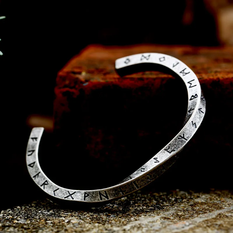 BEIER Retro Unique Norse Viking futhark bracelet Men Scandinavian Jewelry Vikings pagan Symbol for women bangle&bracelet BRG-056