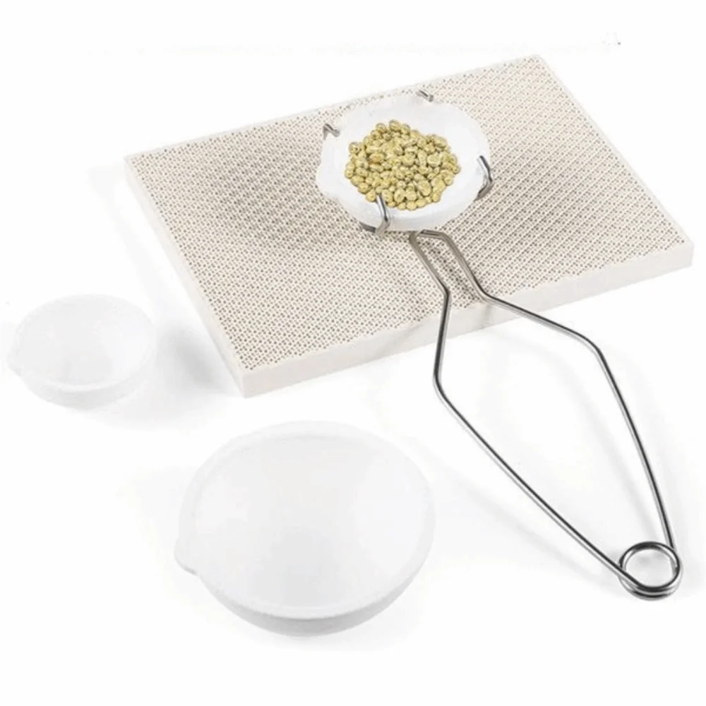 

Термостойкий кварцевый тигель круглой формы с носиком, инструменты для литья ювелирных изделий, высокопрочные инструменты для плавки металлов с плоским дном