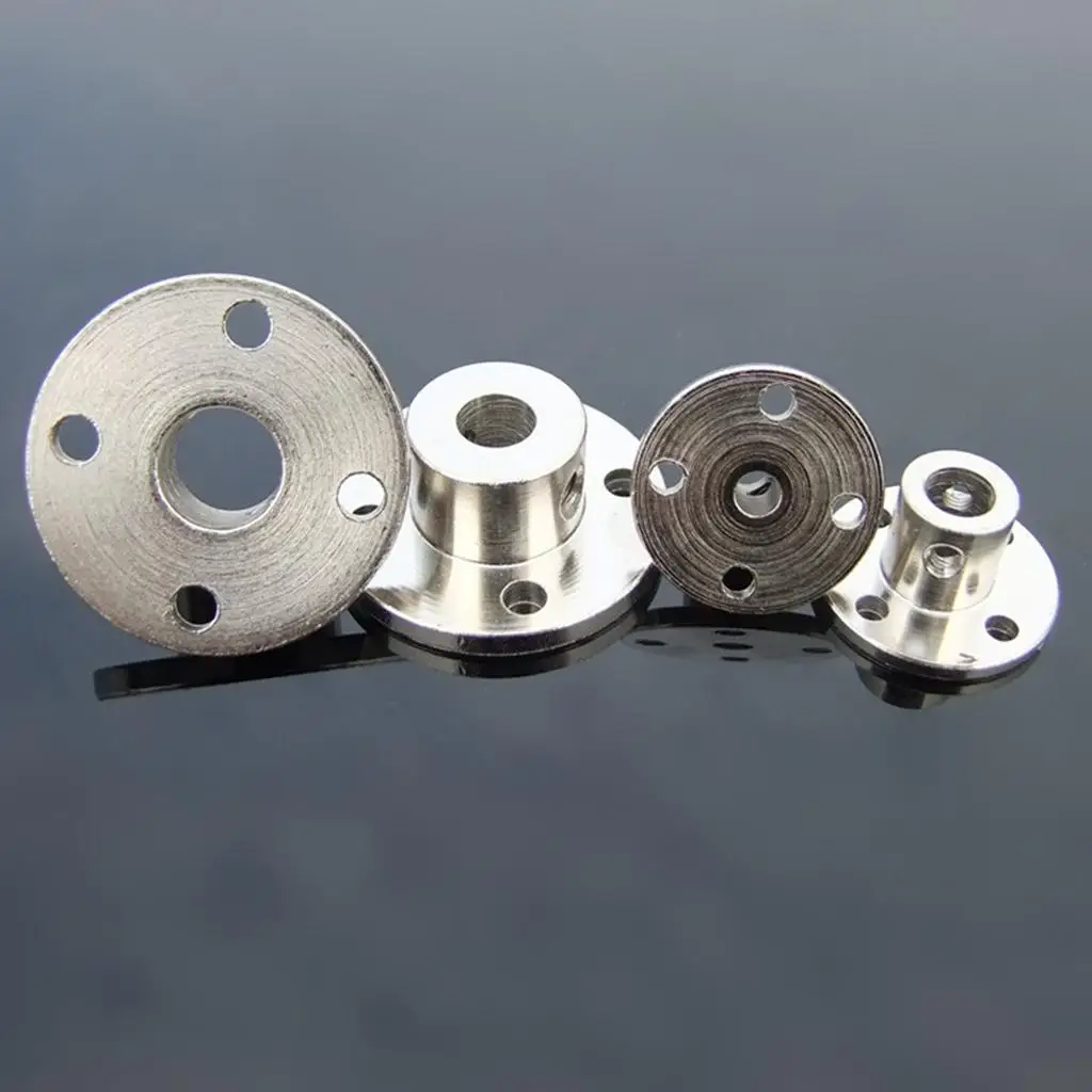 Rigid Iron Motor Shaft Coupler Flanged Adapter DIY RC Model Accessory for Airplane Boat Motor Guide Shaft Fitting