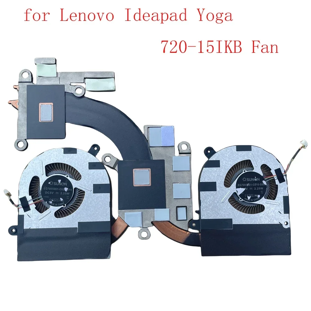 Сменный вентилятор для Lenovo Ideapad Yoga 720-15IKB 80X7, дискретный охлаждающий вентилятор и радиатор 5H40N67861