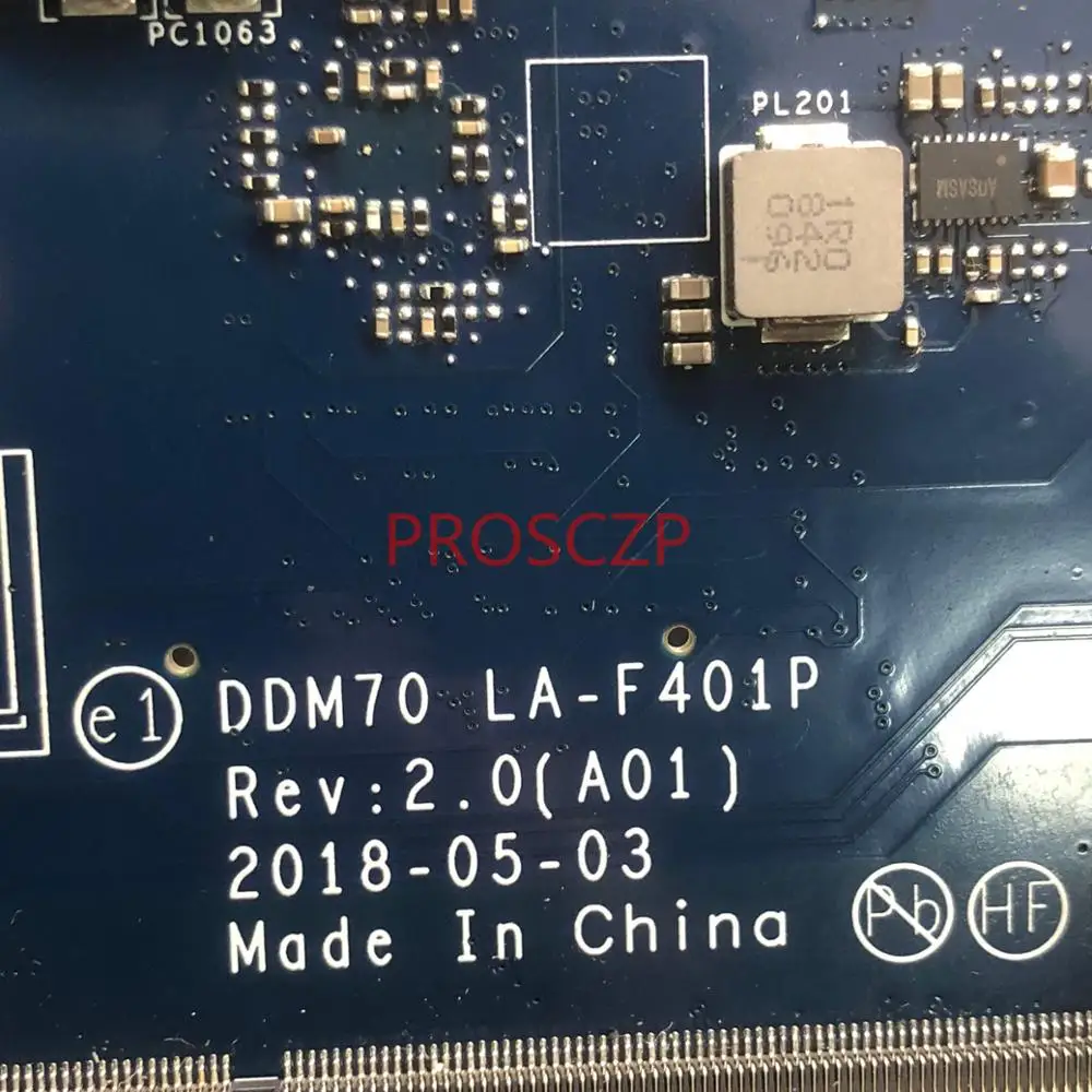 CN-0M71FV CN-0P7RFR 0P7RFR P7RFR dla Dell Latitude 5490 E5490 płyta główna laptopa DDM70 LA-F401P W/SR3L9 I5-8350U procesor 100% testowane