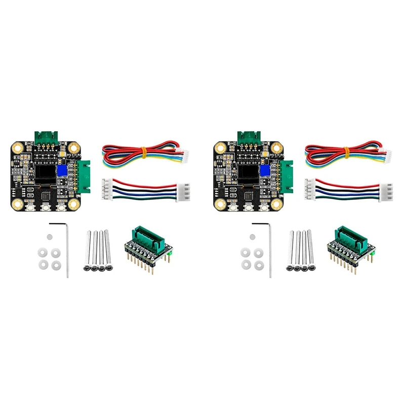 

2X MKS SERVO42C PCBA Шаговый двигатель 32-битный сервопривод ARM с закрытой петлей SMT32 Контроллер 17 Серводвигатели для 3D-принтера
