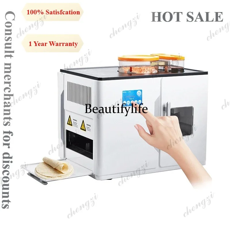

81 Home Roti Maker Robot Chapati Tortilla Pancake Crepe Maker Plate Household Use Fully Automatic Electric Flatbread Roti Maker