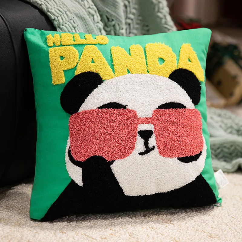 Zwierzęta Panda wąż lampart poduszka na sofę dekoracyjne poszewki na poduszki poduszki poszewki na poduszki 35cm/45cm do salonu, kanapy