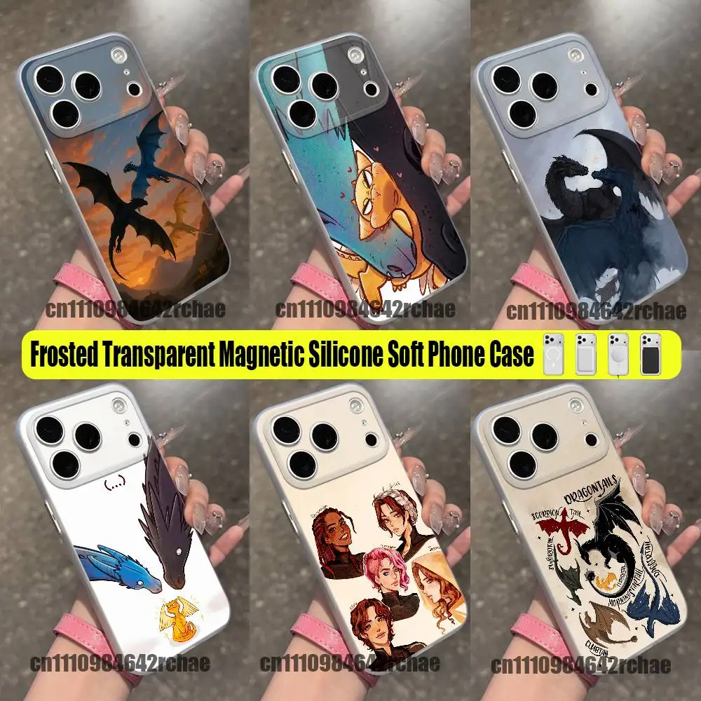 For F-Fourth W-Wing Tairn Sgaeyl Andarna Phone Case iPhone 13,16,11,15,12,17,14,Pro,Max,Plus,E,Air,Mini Wireless Magnetic Clear