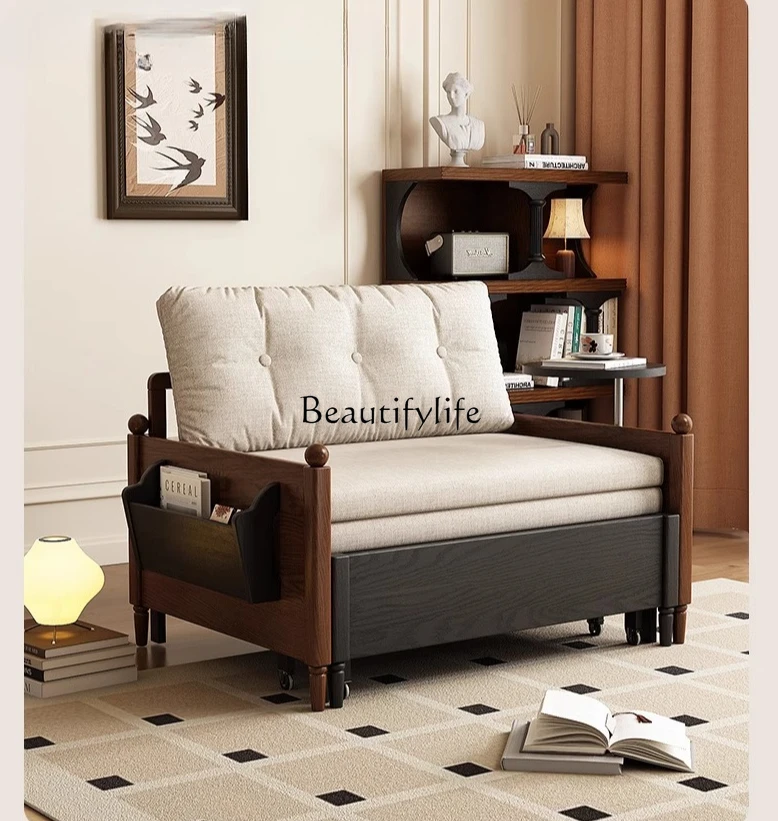 

American sofa bed folding dual-purpose small apartment multi-function pull-out overnight bed sheet double retractable sofa bed