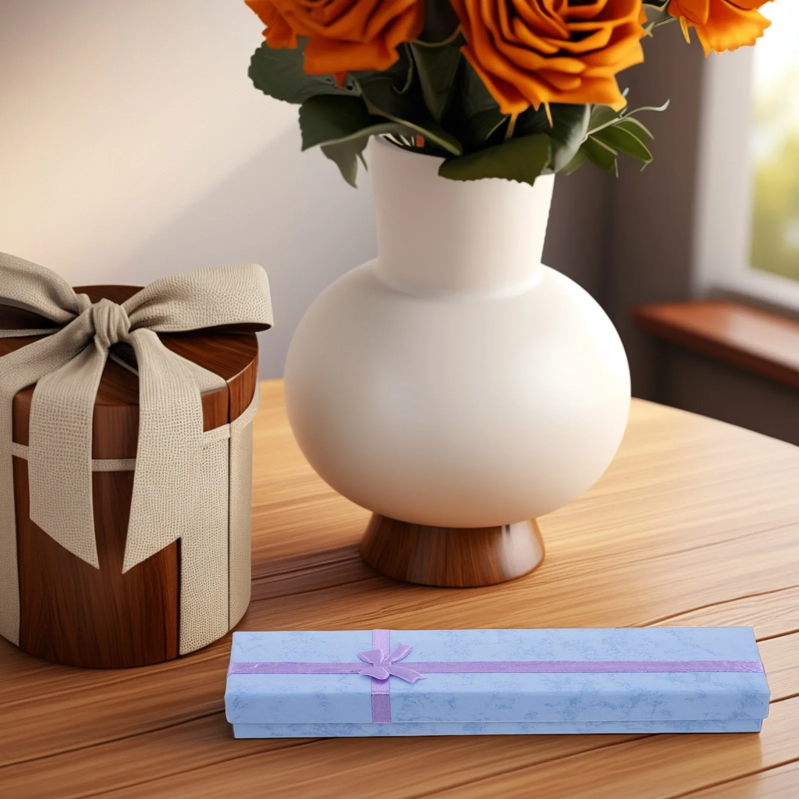 

Коробка для браслета, прямоугольный органайзер для хранения ювелирных изделий, дизайн с бантом, картонная подарочная упаковка для женщин, свадьба, день рождения