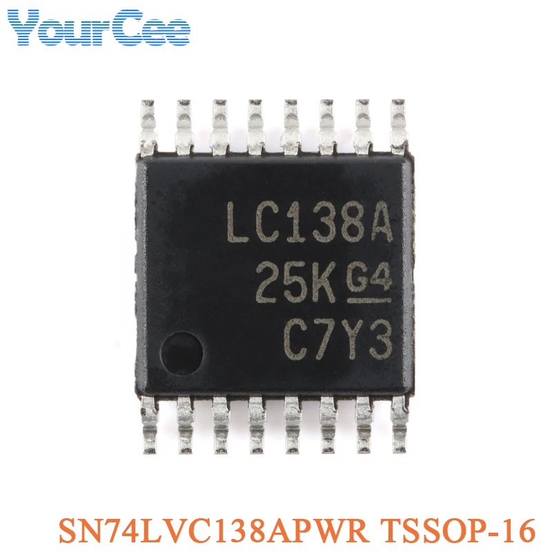 5PCS SN74LVC138 SN74LVC138APWR TSSOP-16 SN74LVC138ADR SOIC-16 Decoder/Demultiplexer Chip IC SMD Integrated Circuit