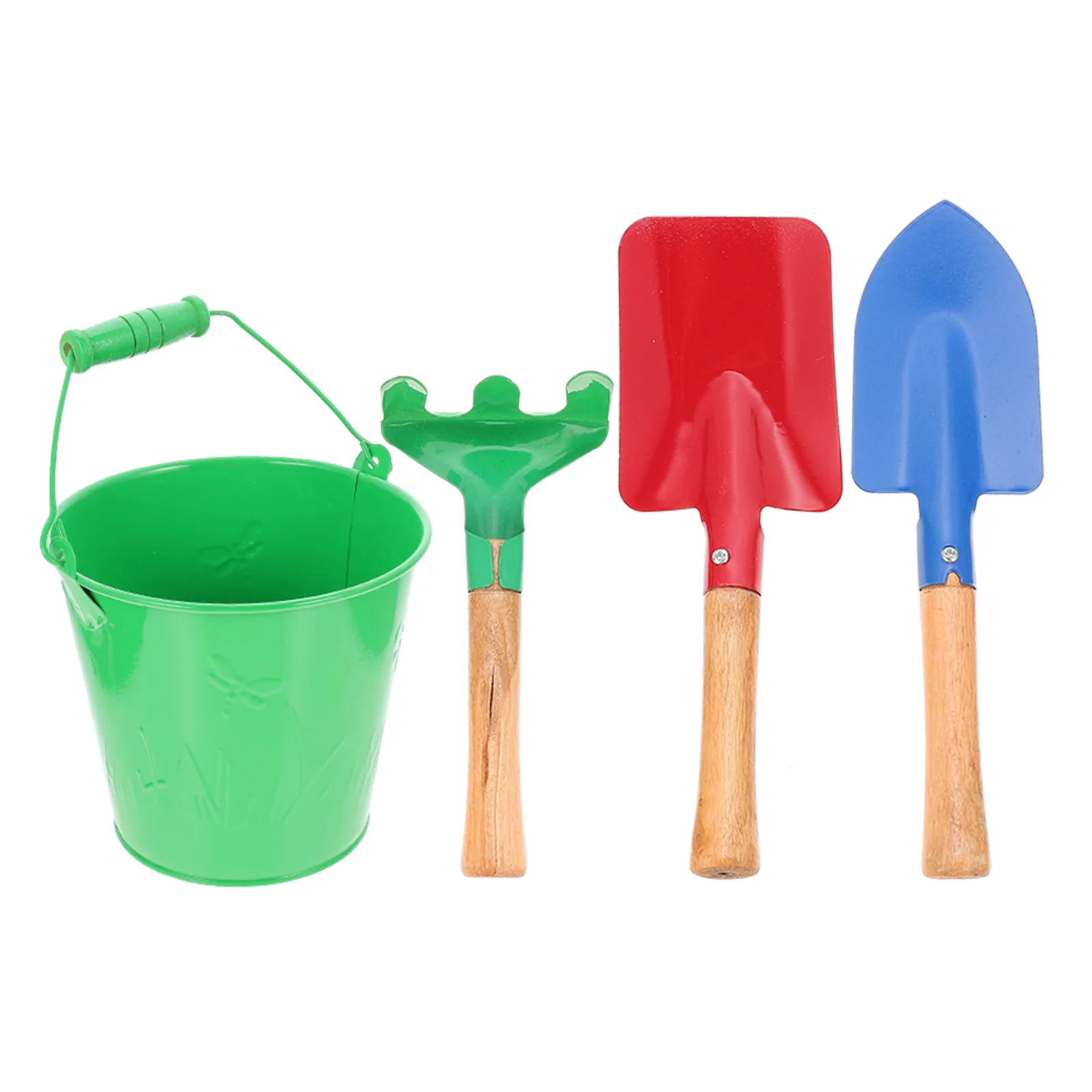 1 Set Children Digging Sand Tools Green Lightweight Safe Garden Hand Tools Toddler Planting Shovels Beach