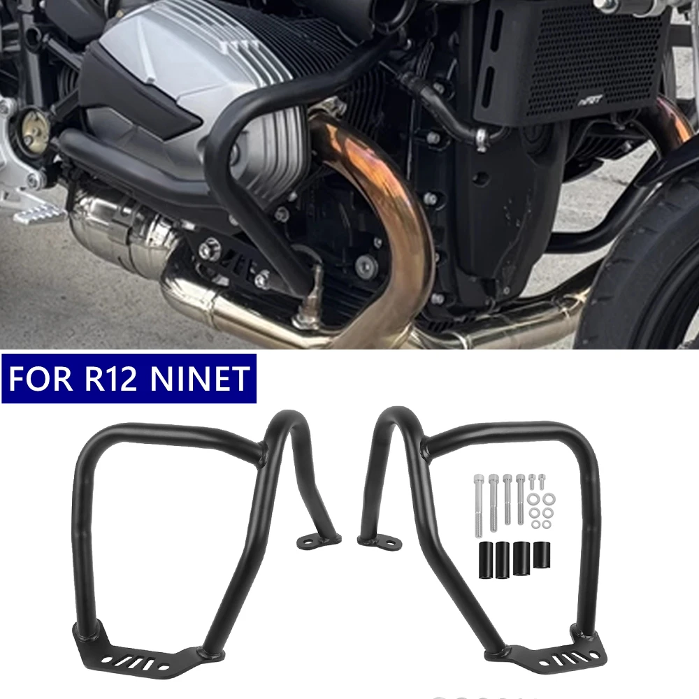 

For BMW R12 nineT NINET 2024-2025 Motorcycle Highway Engine Guard Side Saddlebag Bumper Stunt Cage Frame Protection Crash Bar