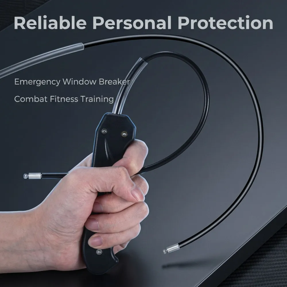 Self Defense Whip Portable Wire Staff Multi Purpose Safety Tool For Adults Outdoor Protection Defense Paddle Set