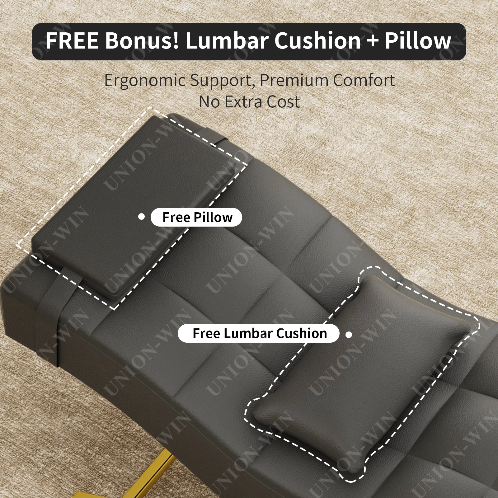 

Union Win, современная роскошная мебель для салона красоты розового золота, спа-кровать для лица, регулируемая откидная кровать для бровей, продажа