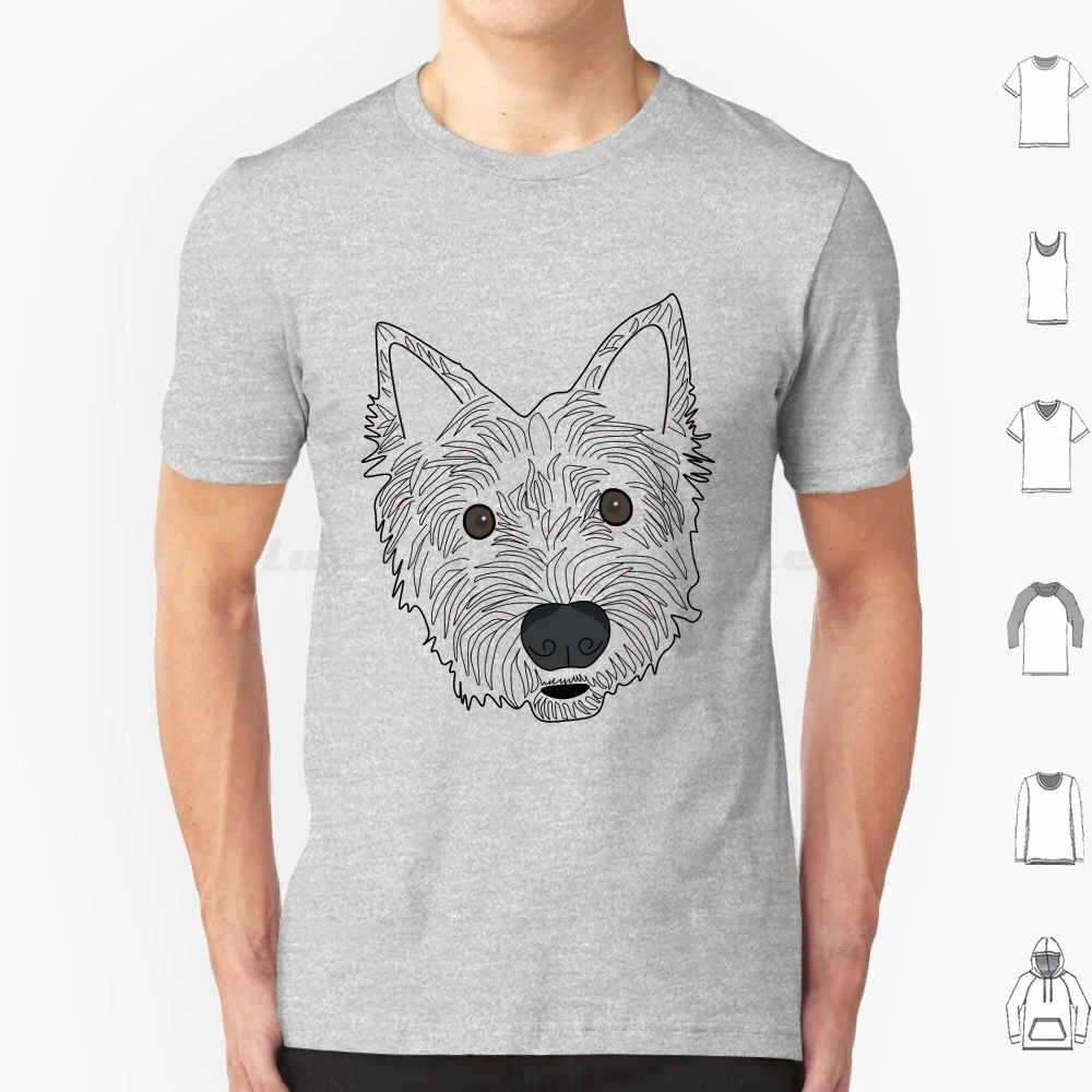 I Love Westies T Shirt Big Size 100% Cotton Westie Westhighland Terrier Dog Cute Puppy