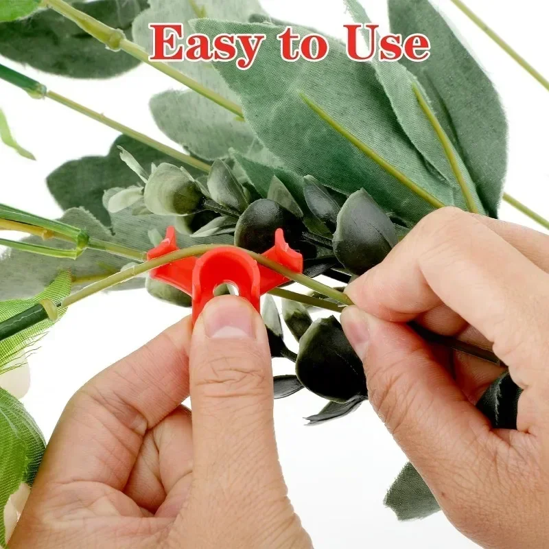 50/10PCS Plastic Plant Support Pile Frame Greenhouse Indoor Flower Plant Bracket Plant Bender Training Clips Garden Accessories