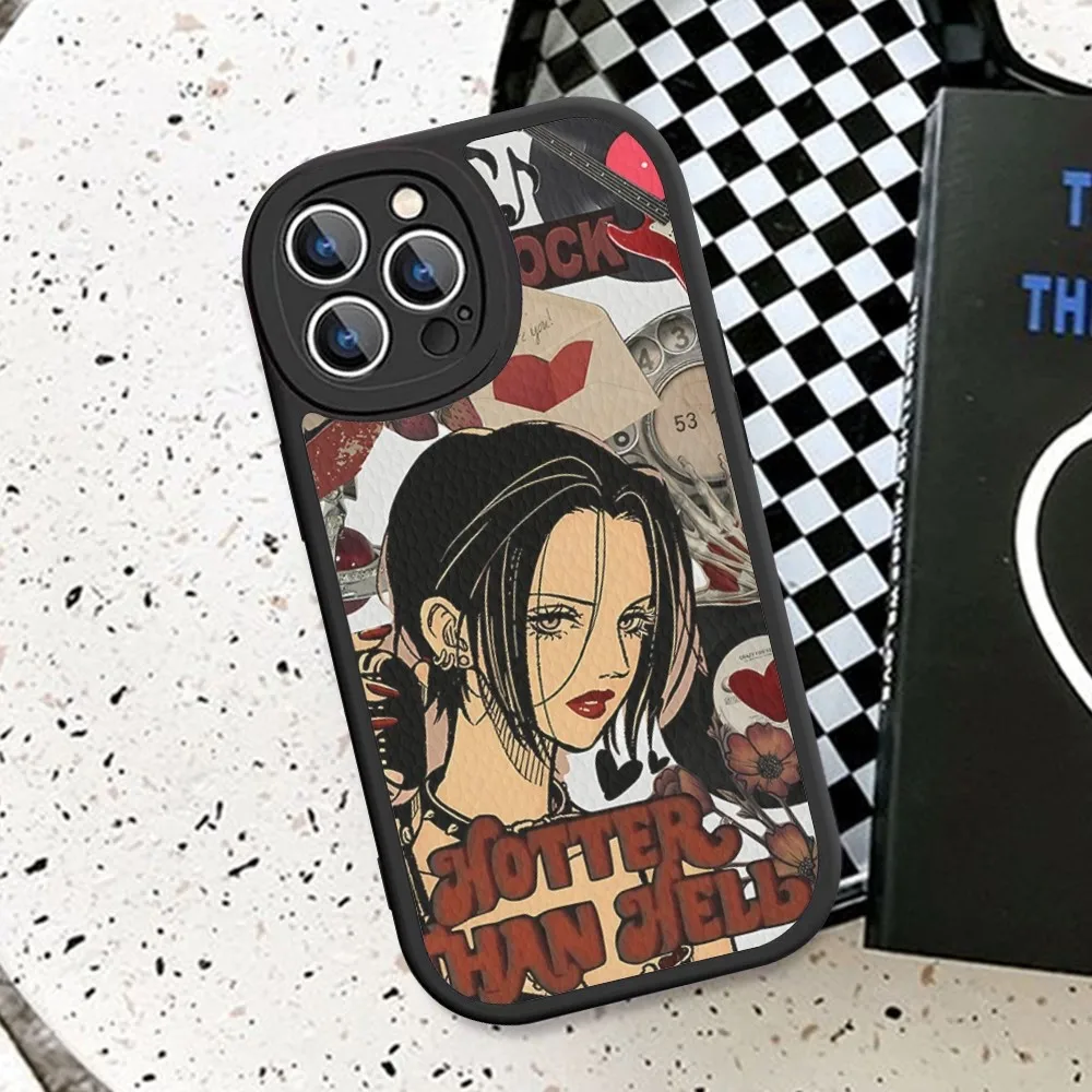 Nana Osaki Anime Phone Case Hard Leather For iPhone 14 13 12 Mini 11 14 Pro Max Xs X Xr 7 8 Plus Fundas