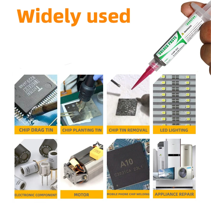 Lead-free Solder Paste Low Temperature Flux For Soldering Led Sn42bi58 Smd Repair Tin Paste No-Clean No Rework