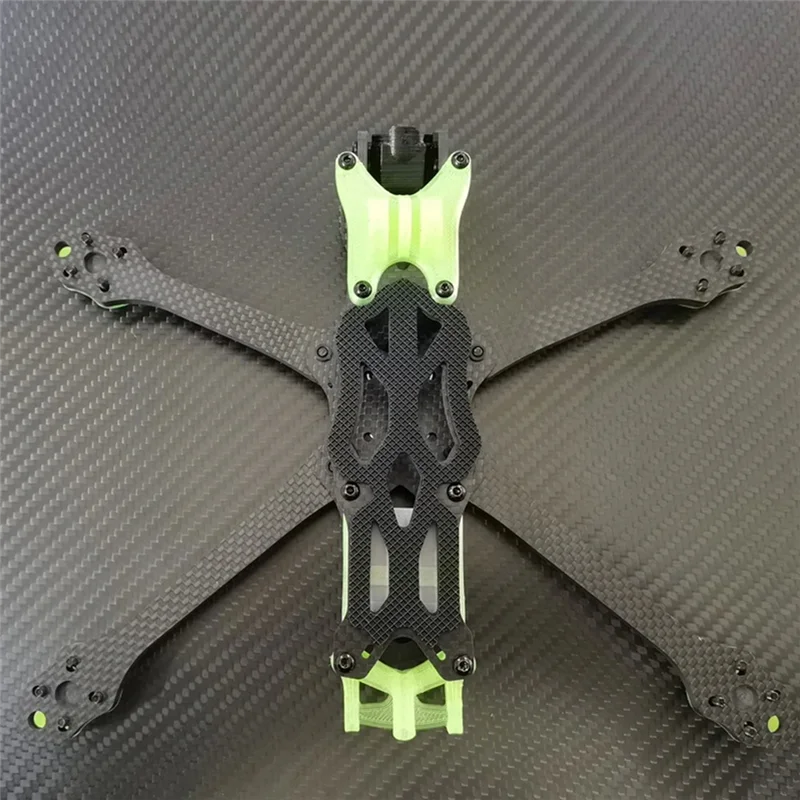 AM-DC(O3) 5 بوصة 225 مم من ألياف الكربون FPV طقم إطارات الطائرة بدون طيار متوافق مع دعائم DJI O3 VTX، F3/F4/F7 FC، 22/ 23 محرك (B) متين