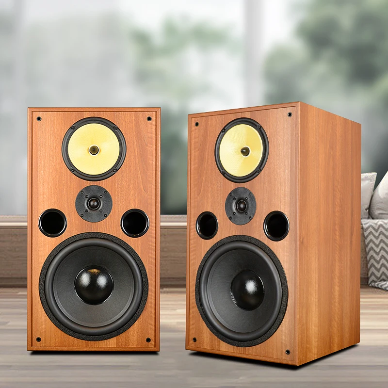 YYAUDIO 12 inch Three Frequency Bookshelf Box Hifi 80W 6Ohm Bookshelf Speaker High Quality Home Theater Speaker Sound Box