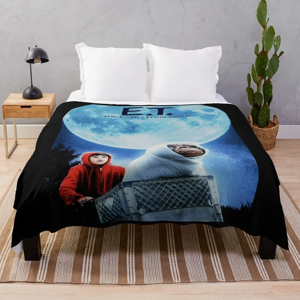 

E.T. The Extra Terrestrial (1982) Movie Classic . Throw Blanket Hairy Blanket Extra Large Throw Blanket Fashion Sofa Blankets