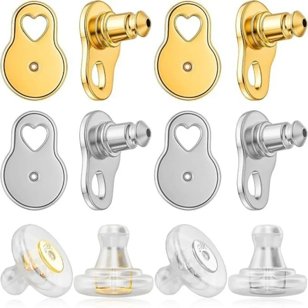 New Flexible Earring Lifter Silicone Reusable Earring Support Back Washable Plastic DIY Jewelry Accessory Heavy Studs