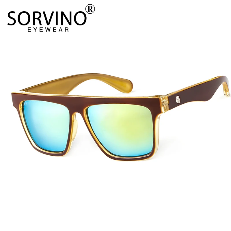 SORVINO Fashion Square Vintage Sunglasses Men Women Retro Driving Fishing Luxury Brand Designer Sun Glasses UV400 Eyewear